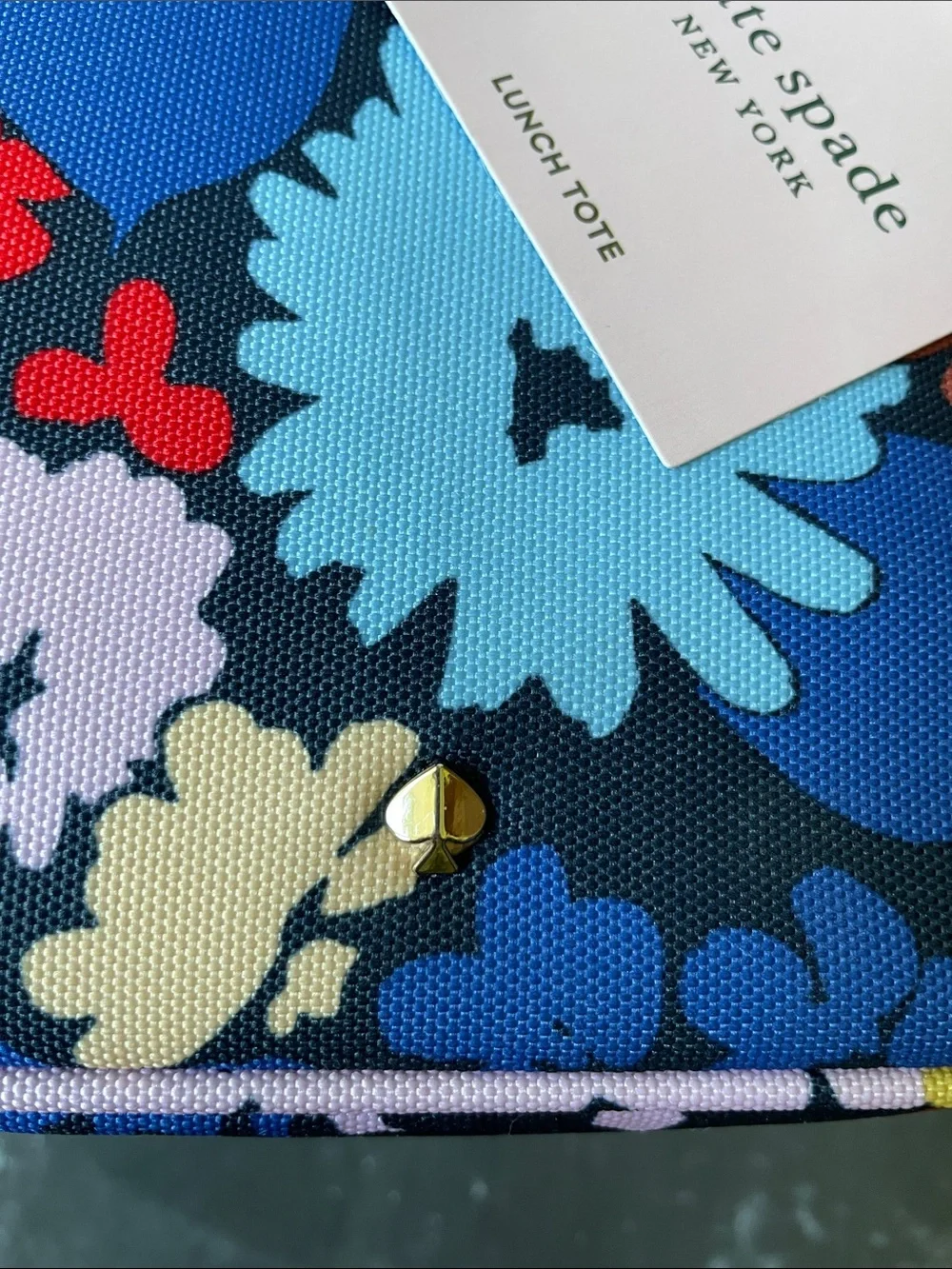 Kate Spade “Swing Flora” Insulated Soft Cooler Lunch Tote with Double Zipper